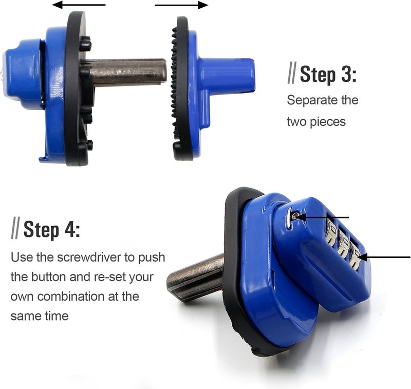 RioRand Trigger Lock 3 Digit Combination Gun Lock Gun Trigger Lock Accessories Blue - Image 5