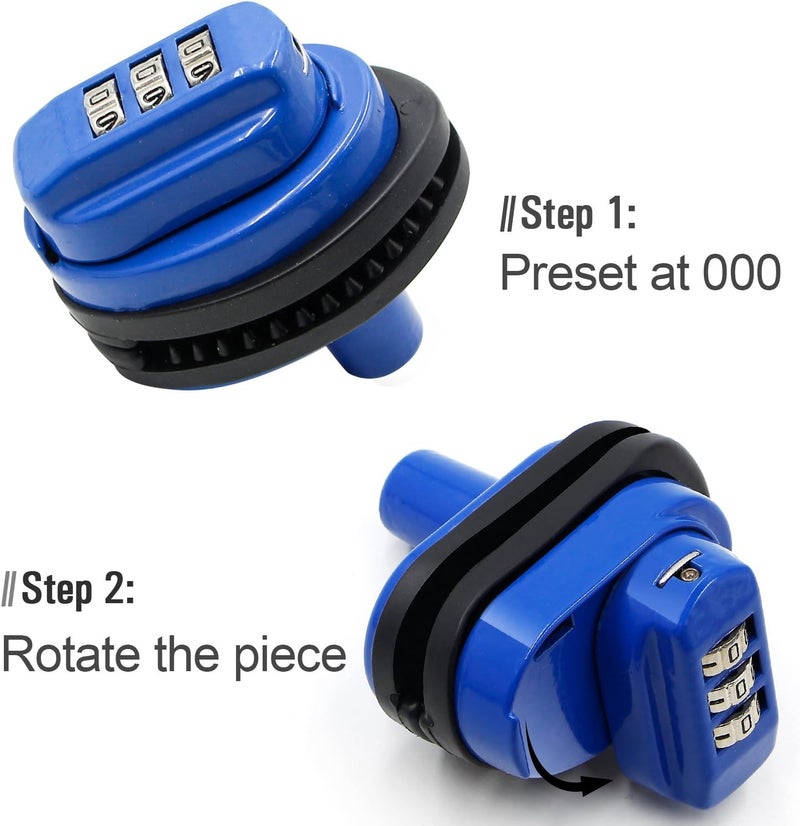 RioRand Trigger Lock 3 Digit Combination Gun Lock Gun Trigger Lock Accessories Blue - Image 4