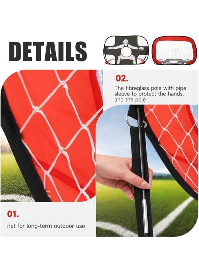 هومستر 2 في 1 هدف سريع للأطفال ، شبكة كرة القدم للأطفال ، هدف كرة القدم مع حقيبة حمل ، مثالية للفناء الخلفي ، الداخلي ، في الهواء الطلق ، الرياضة والممارسة - Image 4