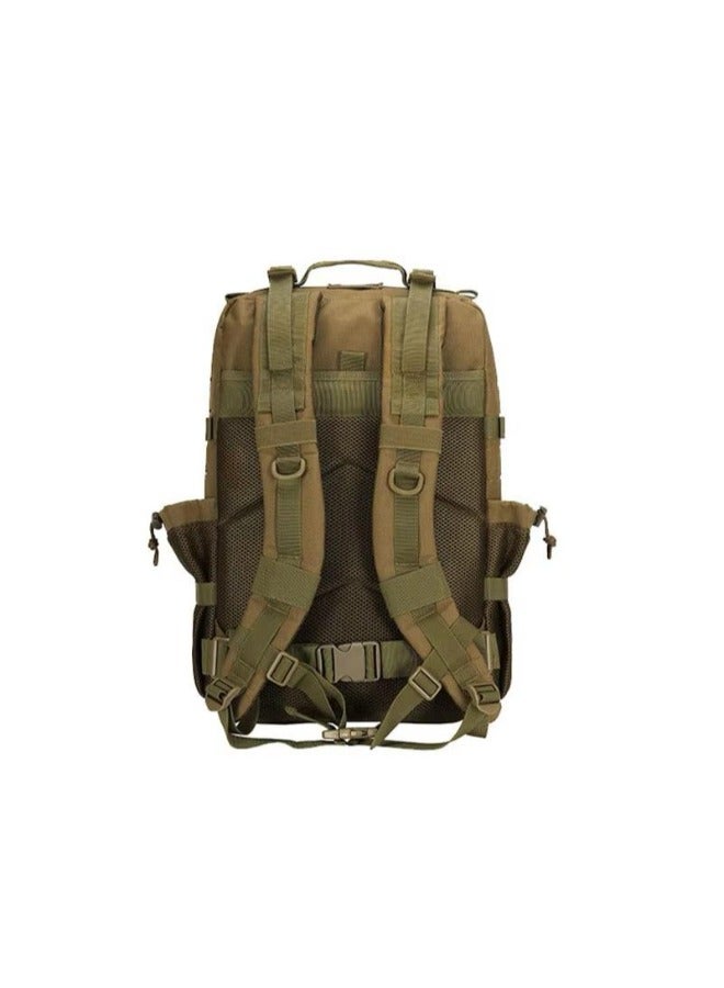 ProflexFitness 45L Tactical Sports Backpack in Khaki – Water-Resistant, Multi-layered for Travel and Adventures - Image 2