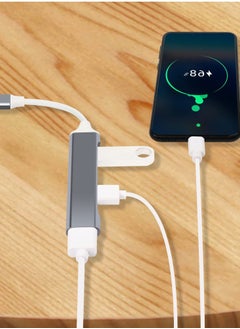 Y&D USB 3.0 Hub, Splitter Mini C Hub Extensions, Ultra-Slim Data for MacBook Pro/Air 2023, iMac, Surface Pro, XPS, PS5, PC, Flash Drive,Mobile HDD (Grey C)  - Image 3