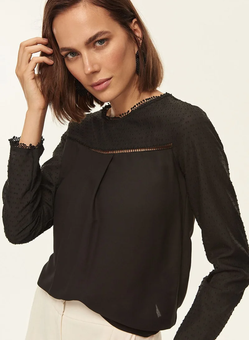 trendyol Keyhole Back Top