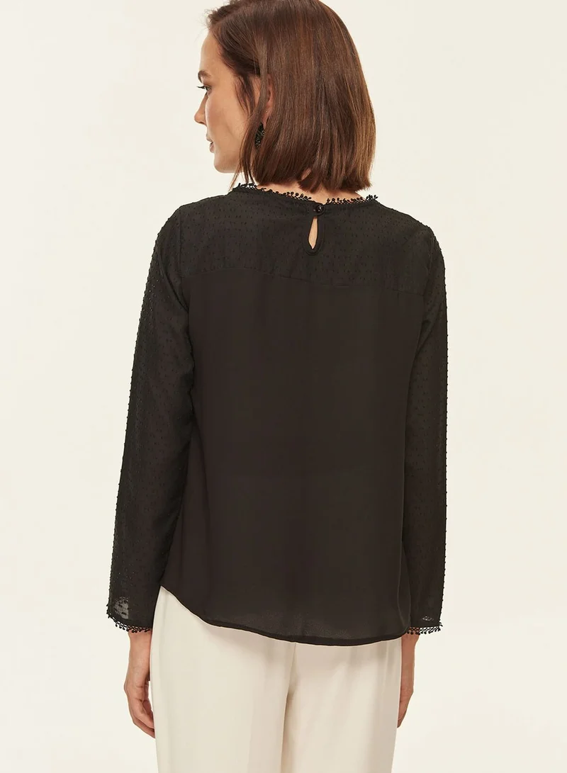 trendyol Keyhole Back Top