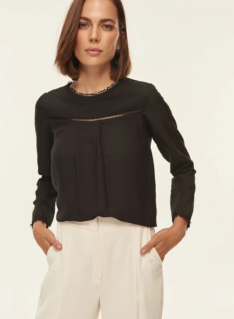 trendyol Keyhole Back Top