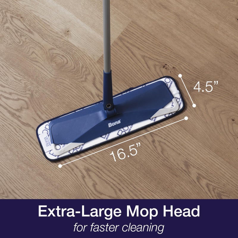 Bona Ultimate Hardwood Floor Care Kit â€“ Pivoting Mop, Cleaning Solution & Refill, Floor Polish, Microfiber Pads for Dusting, Mopping & Polishing - Image 4