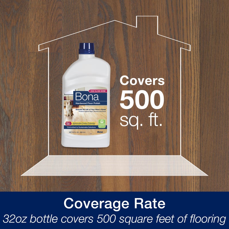 Bona Ultimate Hardwood Floor Care Kit â€“ Pivoting Mop, Cleaning Solution & Refill, Floor Polish, Microfiber Pads for Dusting, Mopping & Polishing - Image 3