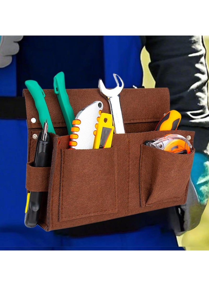 CMGTYYD Tool Belt Pouches Multi-Pocket Gardening Bag Apron Waist Pouch - Adjustable Shoulder Strap Heavy Duty Utility Bags for Electrician Carpenter Construction - Image 2