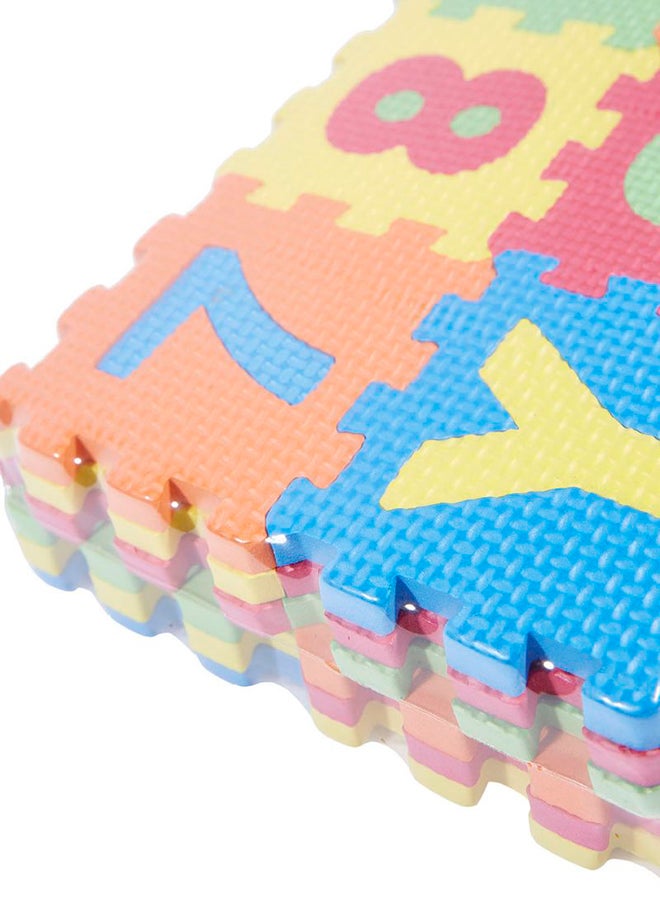 36-Piece Mini Puzzle Foam Interlocking Learning Alphabet And Number Mat For Kids - Image 2