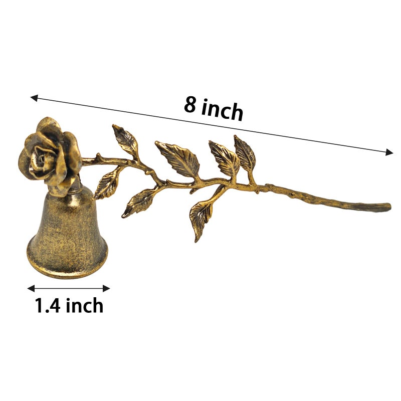 GAKA Vintage Gold Candle Snuffer Accessory for Putting Out Extinguish Candle Wicks Flame - Image 2