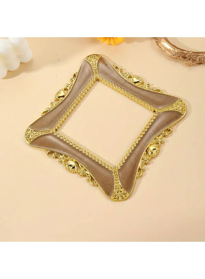 Vintage Heart Shaped Light Switch Sticker Golden Brown Peel Stick No Wiring - Image 3