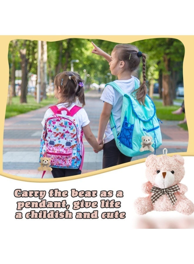 ChicAbode 16 Packs Plush Bears Keychain,Cute Mini Bear Toy Keyring Pendant,Soft Teddy Bear Backpack Charms for DIY Keychain Craft Birthday Gifts Party Favors Supplies - Image 4