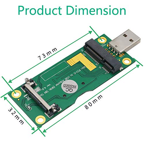 SUPERPLUS Mini PCI-E to USB Adapter with SIM Card Slot for 3G / 4G Network Cards - Image 2