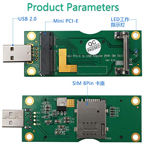SUPERPLUS Mini PCI-E to USB Adapter with SIM Card Slot for 3G / 4G Network Cards - Image 5