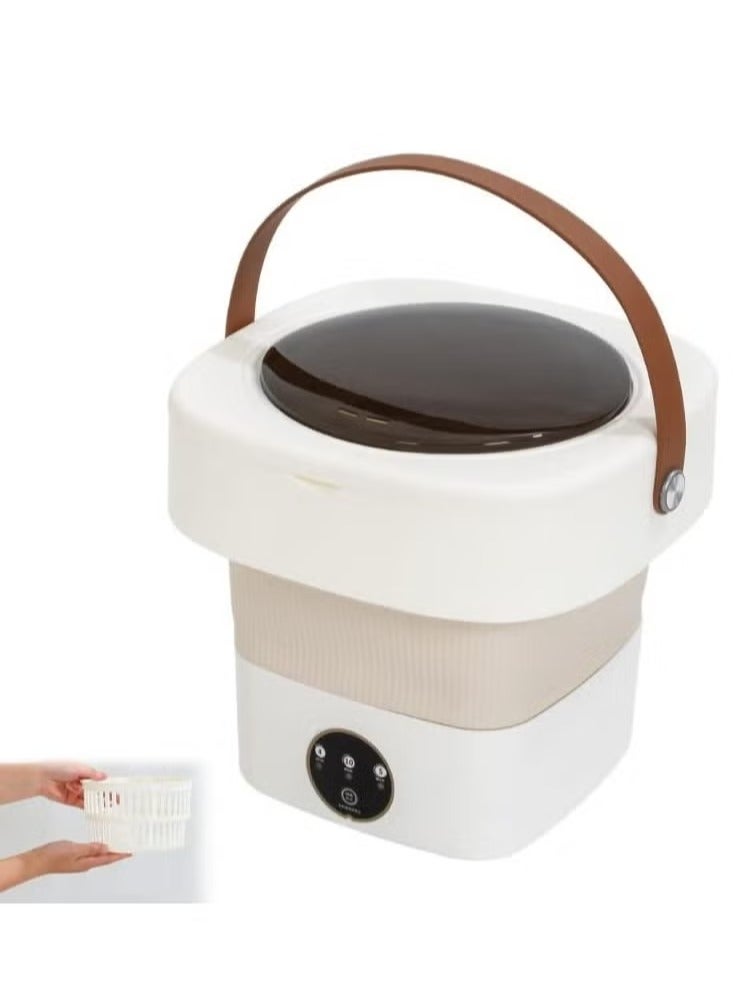 JAJEEK DX3423 Foldable Mini Washing Machine – 11L Portable Electric Washer for Baby Clothes, Underwear, and Delicates – Compact, Lightweight, and Travel-Ready Laundry Solution for Small Spaces, Dorm Rooms, Apartments, and On-the-Go Use – Gentle 40W Cleaning Power  - Image 1