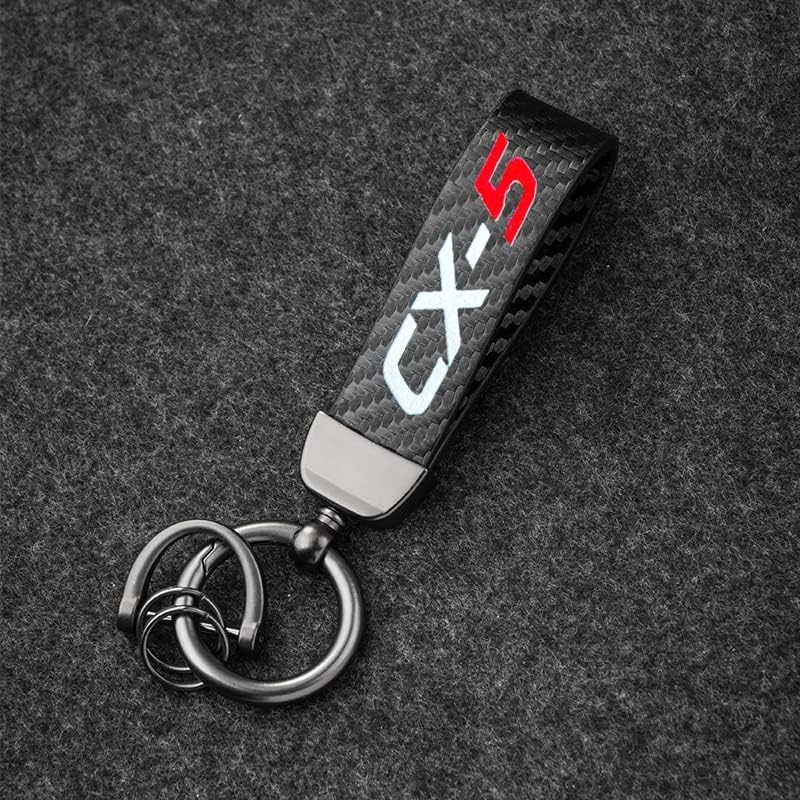 HUIANTS Carbon Fiber Style Keychain for Mazda CX-5 - Image 5