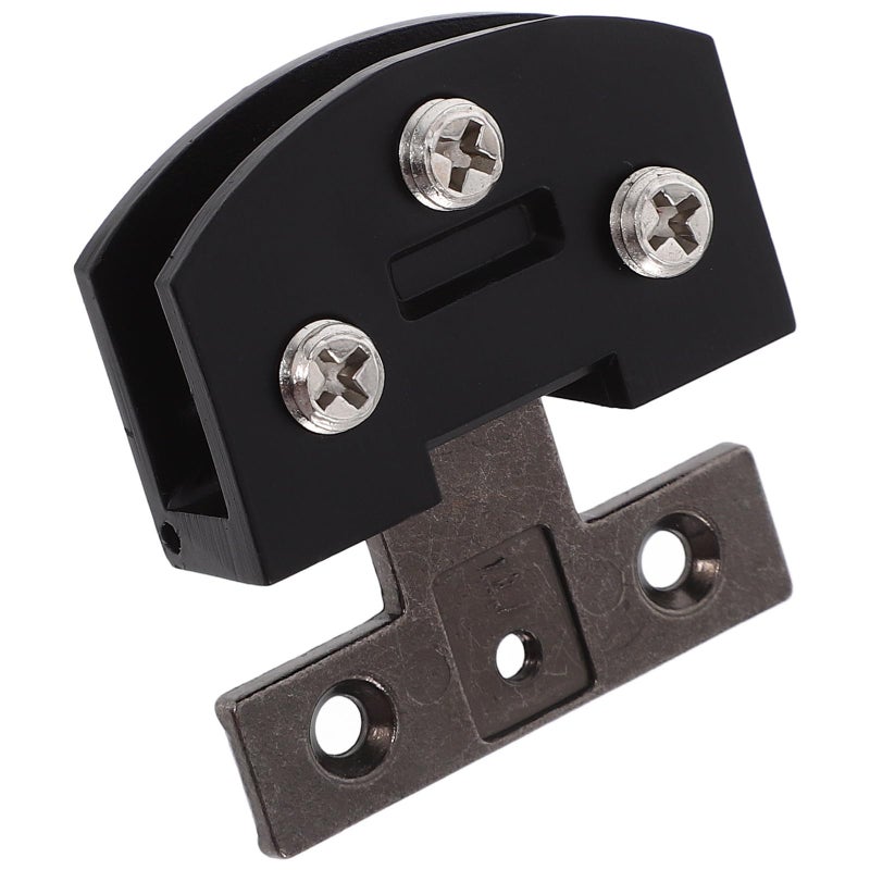 Zinc Alloy Glass Door Hinge No Drill Heavy Duty Cabinet Clamp for Wine Display Cases - Image 2