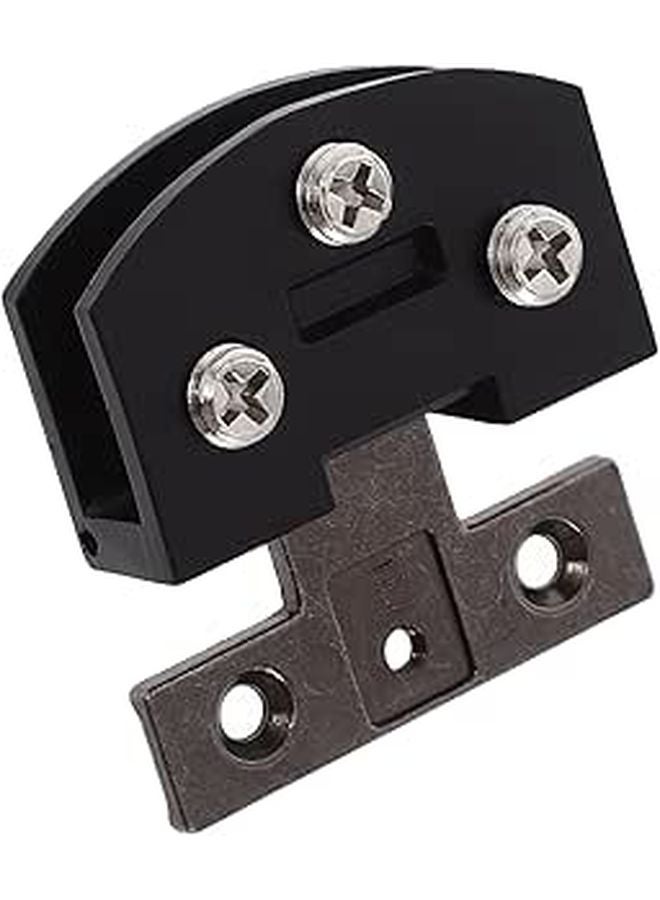 Zinc Alloy Glass Door Hinge No Drill Heavy Duty Cabinet Clamp for Wine Display Cases - Image 1