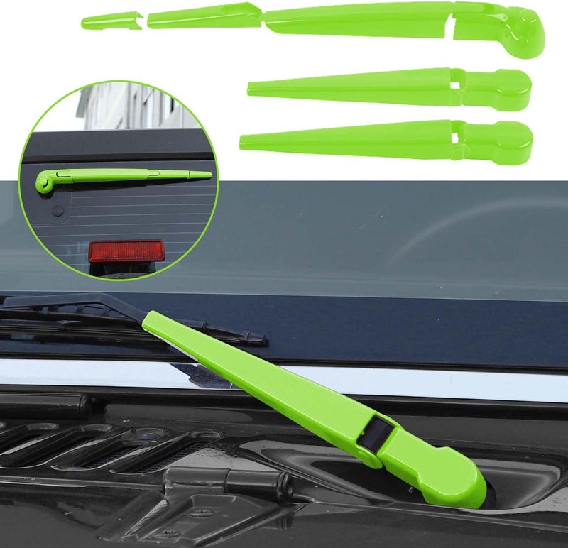 RT-TCZ Windshield Wiper Blades Trim Cover Kit for Jeep Wrangler JK JKU 2007-2017 - Light Green - Image 1