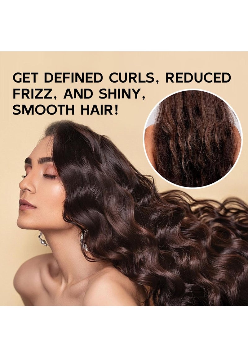 كريم Morocco Curl Define ، 280 مل Morocco Dynamic Elastin - مرونة ترطيب حجم تصفيف طويل الأمد ، كريم تجعيد الشعر المتموج المضاد للتجعد - Image 4