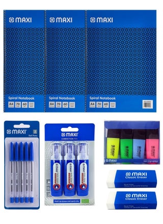 17-Piece School Stationery Essentials Multicolour - pzsku/Z3C9FDF2A827AE443D1BCZ/45/_/1650270465/9641ceb6-c846-4ced-82ac-d8c7b685c87c