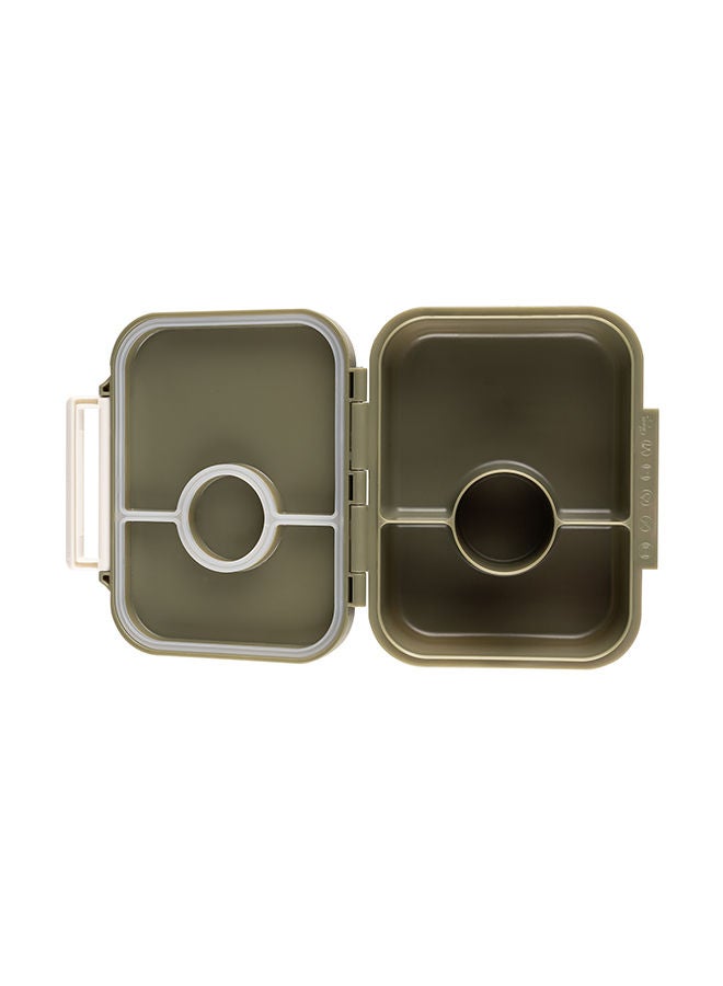 سترون صندوق وجبات خفيفة تريتان بثلاثة أقسام للأطفال، مانع للتسرب وخالٍ من البيسفينول أ - أخضر - Image 3