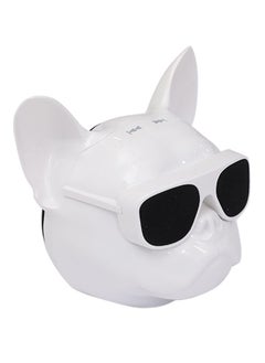 NIBEMINENT Precision Cool Dog Head Bluetooth Speaker White  - Image 3