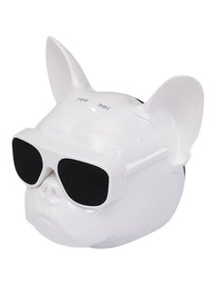 NIBEMINENT Precision Cool Dog Head Bluetooth Speaker White  - Image 4