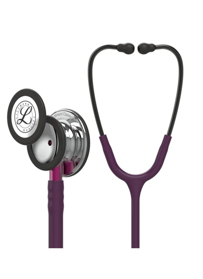 Littmann Littmann Classic III Monitoring Stethoscope: Mirror & Plum - Pink Stem 5960  - Image 1