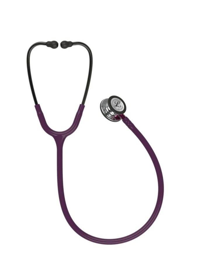 Littmann Littmann Classic III Monitoring Stethoscope: Mirror & Plum - Pink Stem 5960  - Image 2