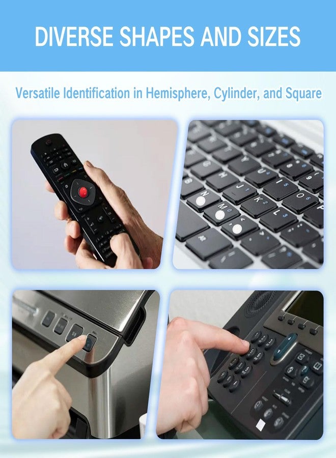 YAFIYGI 190Pcs Bump Dots for Visually Impaired Combo Pack Low Vision Braille Stickers Raised Tactile Dots for Blind Elderly Adults Visual Aids Sight Gadgets Keyboard Items Equipment Sticky Color Bumps - Image 3