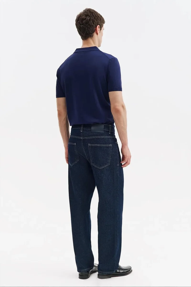 Giesto Dark Blue Denim GIESTO Men's Suit Pants for Men | Best Price UAE