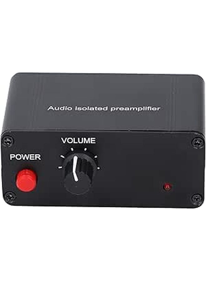 Aluminum Alloy Dual Channel 20dB Preamp Amplifier with Transformer Isolation Headphone Driver - Image 1
