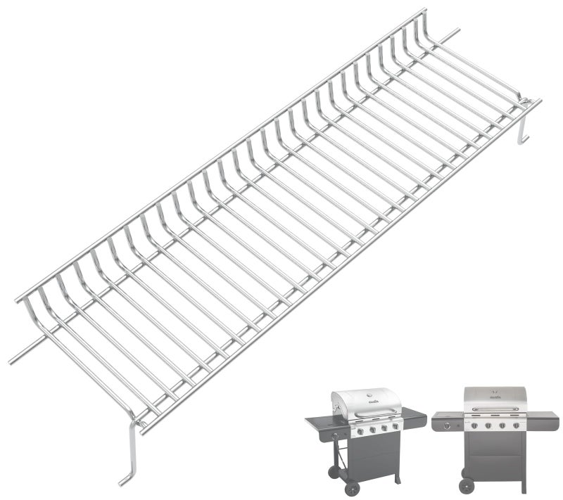 PETKAO G4670001W1 Grill Warming Rack for Charbroil Advantage Replacement Parts 463344015 466344015 Swing Away Grid for Charbroil Upper Grate Charbroil Advantage 4 Burner Grill Rack Replacement - Image 2