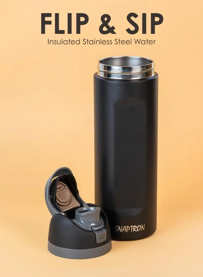 Casa Quesera SNAPTRON® Flip & Sip Insulated Stainless Steel Bottle