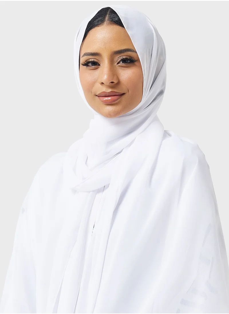Khizana Embellished Detail Abaya With Sheila