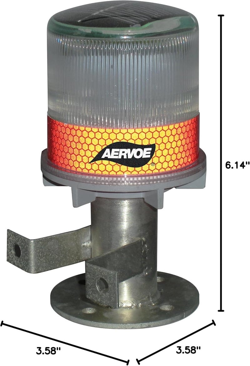 Aervoe Solar Strobe/Signal Light - Red - Image 2