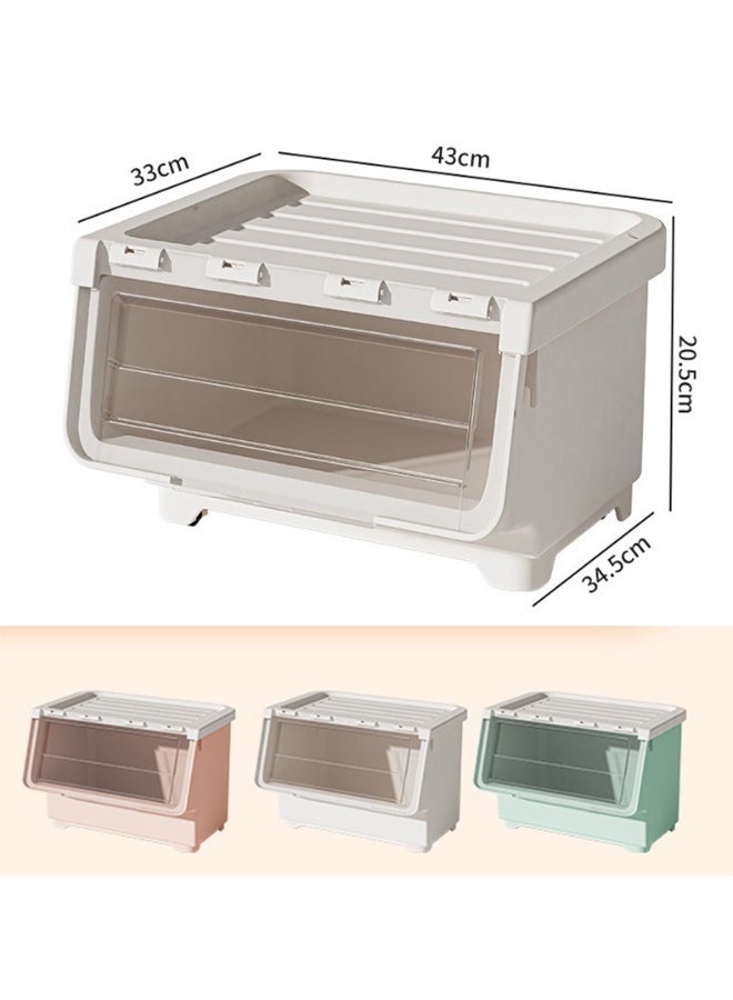 CityRiya-Long منظم تخزين ألعاب الأطفال ، رف كتب الأطفال ، خزانة تخزين الألعاب ، رف تخزين الألعاب مع 9 صناديق تخزين ، خزانة أطفال ، صندوق ألعاب طفل كبير للكتب والملابس ، (3 لون) - Image 4