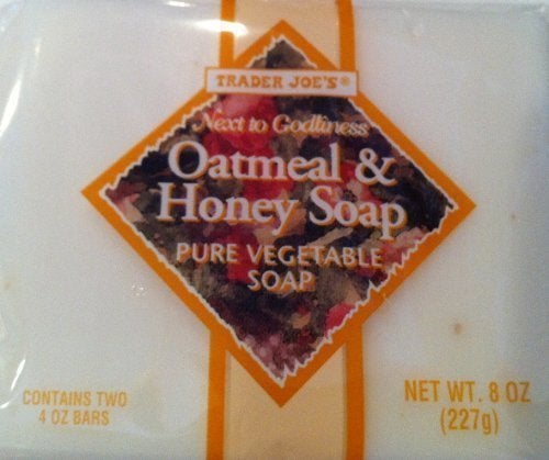TRADER JOES Oatmeal and Honey Soap Pure Vegetable 10 Bags 20 Bars