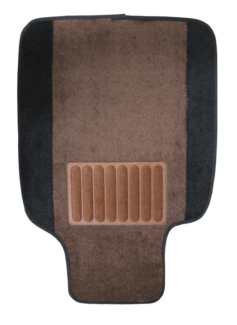 XCESSORIES - Xcessories Deluxe Heavy Duty Car Mat 5 Pieces Set (BROWN) - Image 1