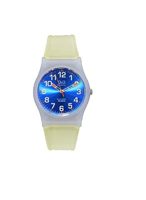 Q&Q Watch for Women, Quartz Movement, Analog Display, White Resin Strap-VP34J038Y