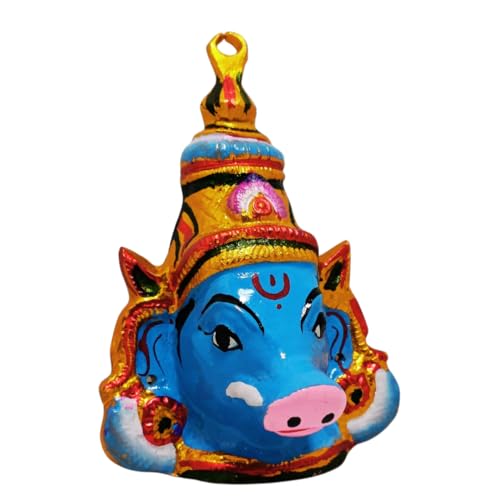 Sri Yagnaa - Varahi Devi face - Varahi Matha Face - Varahi Amman Face Mask (7 Inch) - Image 1