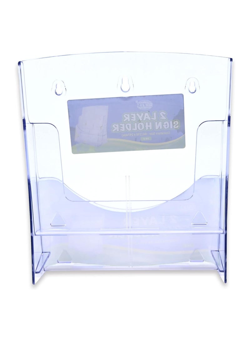 FIS حاملات علامات FIS بطبقتين، حجم A4، شفاف - FSNAA4-2 - Image 4