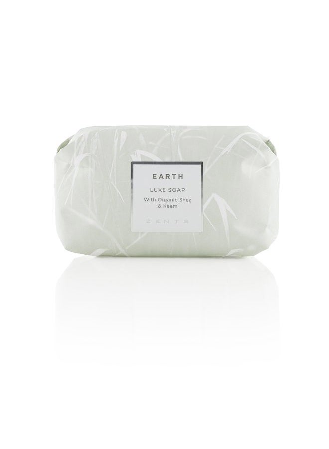 zents (Earth) - Luxe Moisturising Soap Bar, Triple Milled Shea Butter & Coconut Oil, Body & Hand, 169ml (Earth) - Image 1