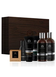 The Man Company Charcoal Grooming Kit (Body Wash (250 Ml), Shampoo (250 Ml), Face Scrub (100 Gm), Face Wash (100 Ml), Cleansing Gel (100 Ml), Soap Bar (125 Gm) - Pack Of 6  - Image 2