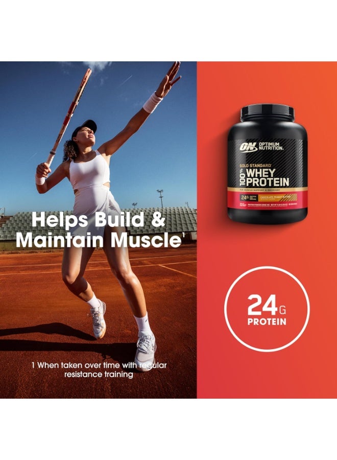 ON 100% Gold Std Whey 5lb Chocolate Peanut Butter - Image 5