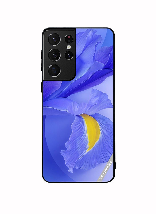 VR CREATIVE Protective Case Cover For Samsung Galaxy S21 Ultra 5G Flower Design Multicolour - Image 1