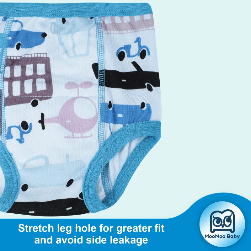 MooMoo Baby Training Underwear 4 Packs Absorbent Toddler Potty Training Pants for Boys and Girls-Cotton Animal Print 2T-6T - Image 4