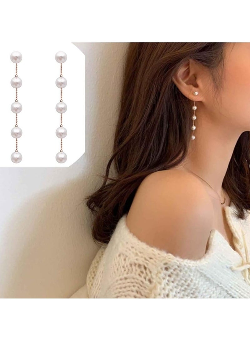 أوزيغالور أقراط بوهو بِلَّورية متدلية | أقراط فضية عتيقة للنساء والبنات - Image 1