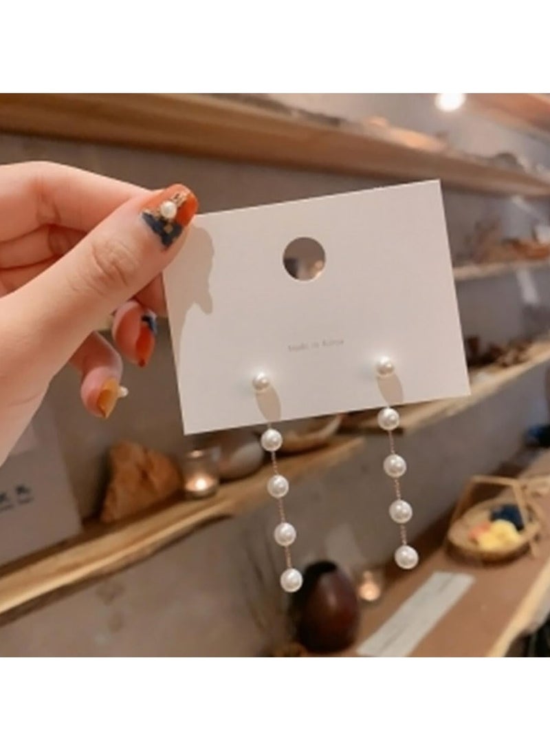 أوزيغالور أقراط بوهو بِلَّورية متدلية | أقراط فضية عتيقة للنساء والبنات - Image 3