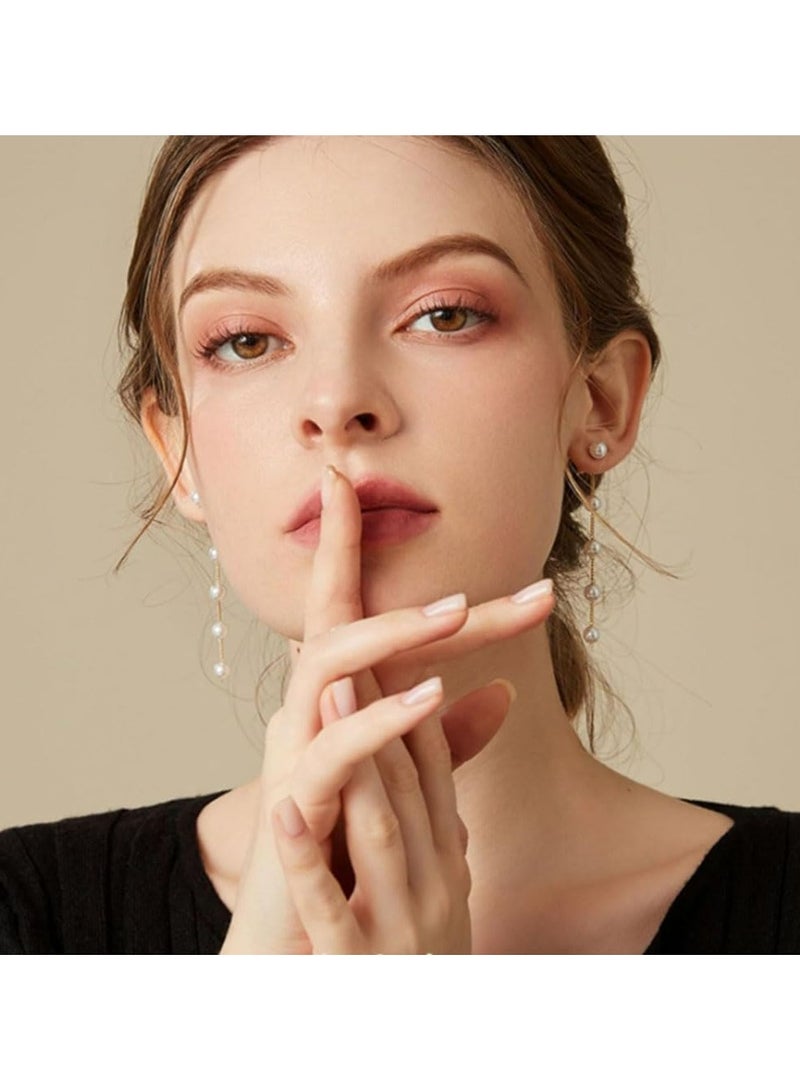 أوزيغالور أقراط بوهو بِلَّورية متدلية | أقراط فضية عتيقة للنساء والبنات - Image 5